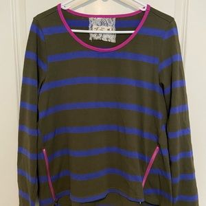 Sweatshirt Sweater - with zipper accents